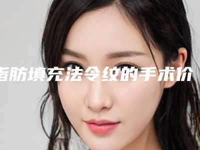 脂肪填充法令纹的手术价格一览表